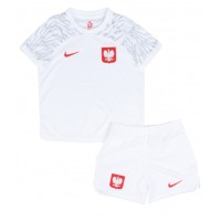 Camisa de Futebol Polônia Equipamento Principal Infantil Mundo 2022 Manga Curta (+ Calças curtas)
